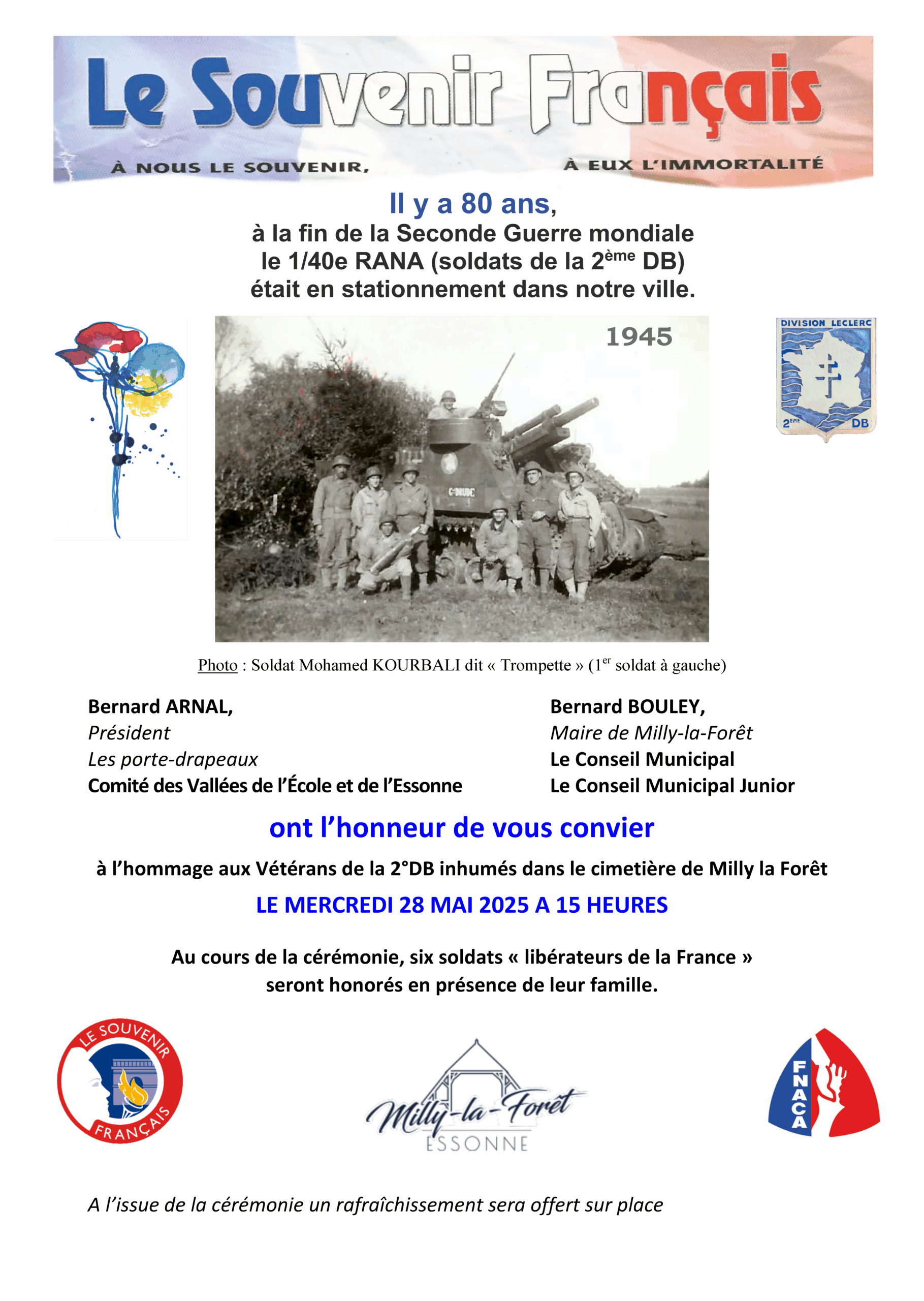 Lire la suite à propos de l’article Hommage aux soldats de la deuxième guerre mondiale