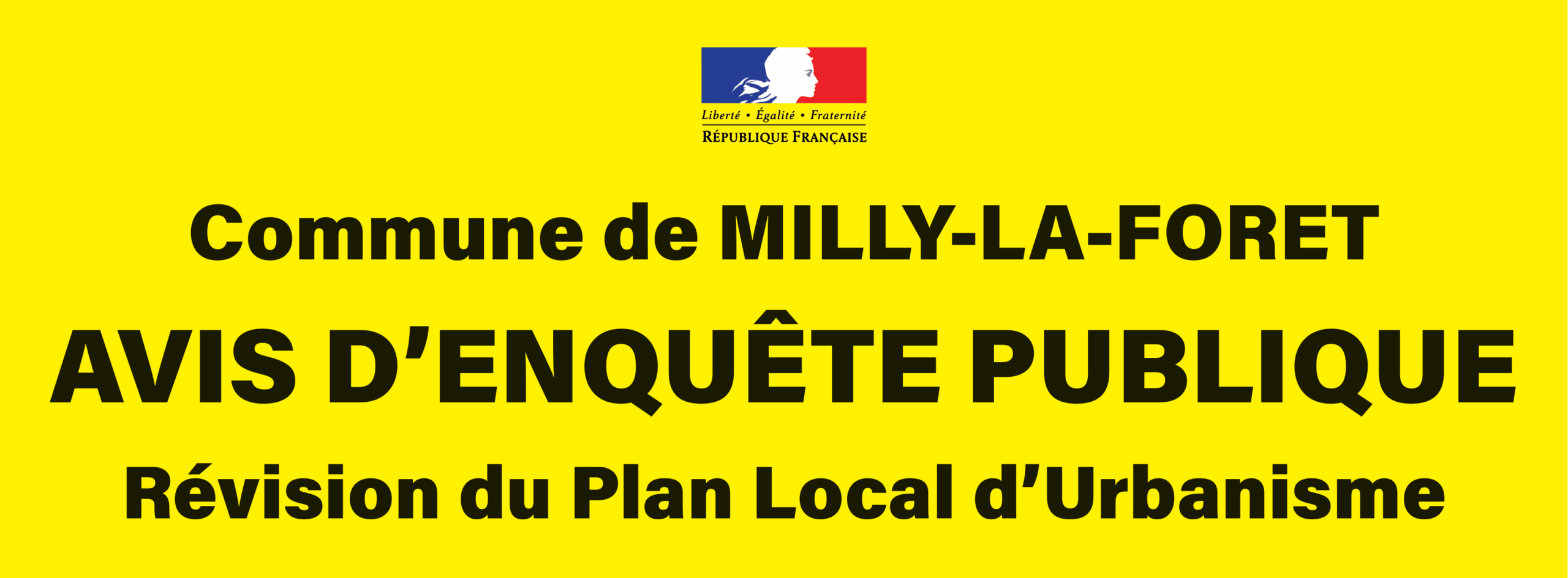 Avis d'enquête publique