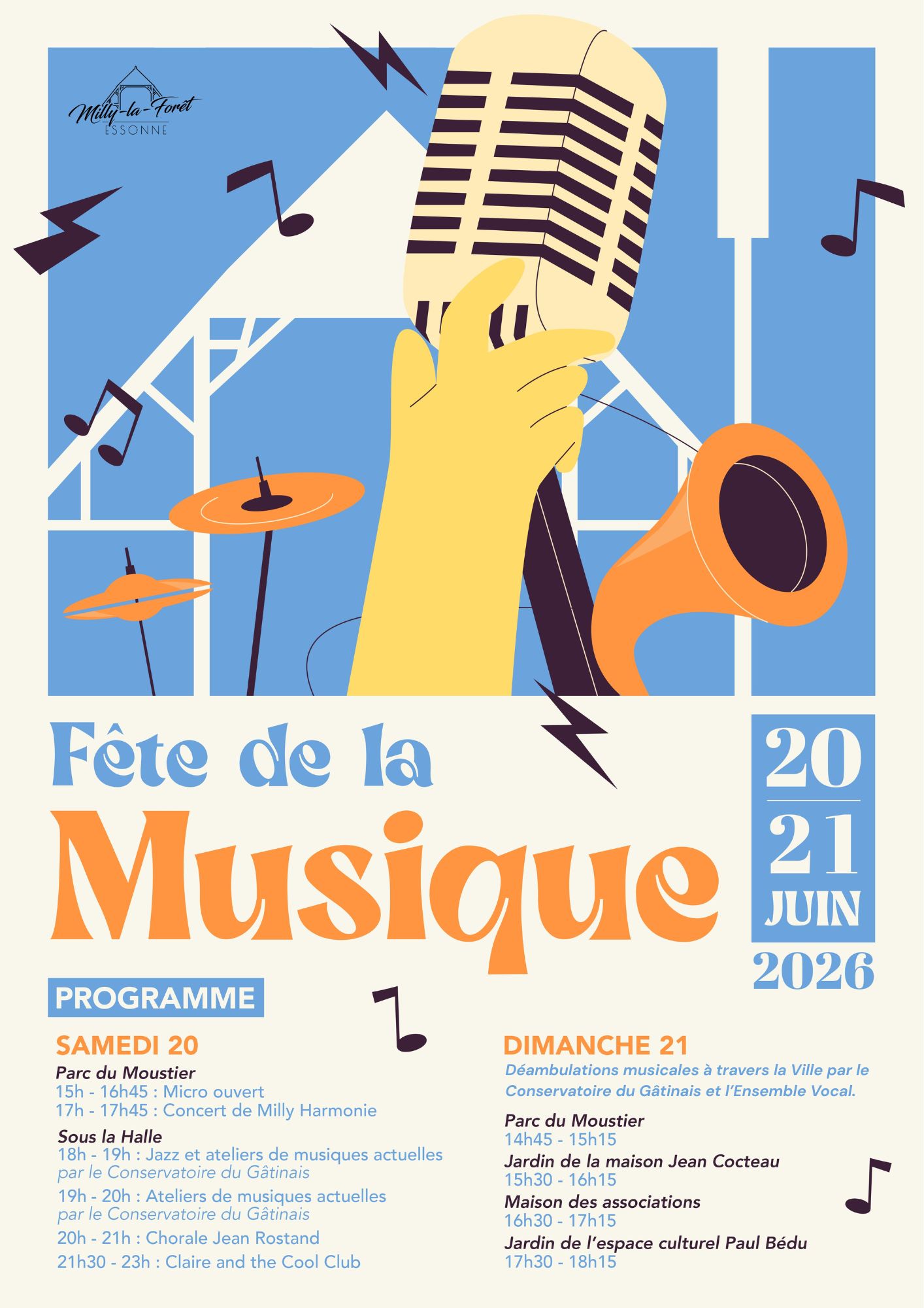 Lire la suite à propos de l’article 20 & 21 /06/26 – Fête de la musique