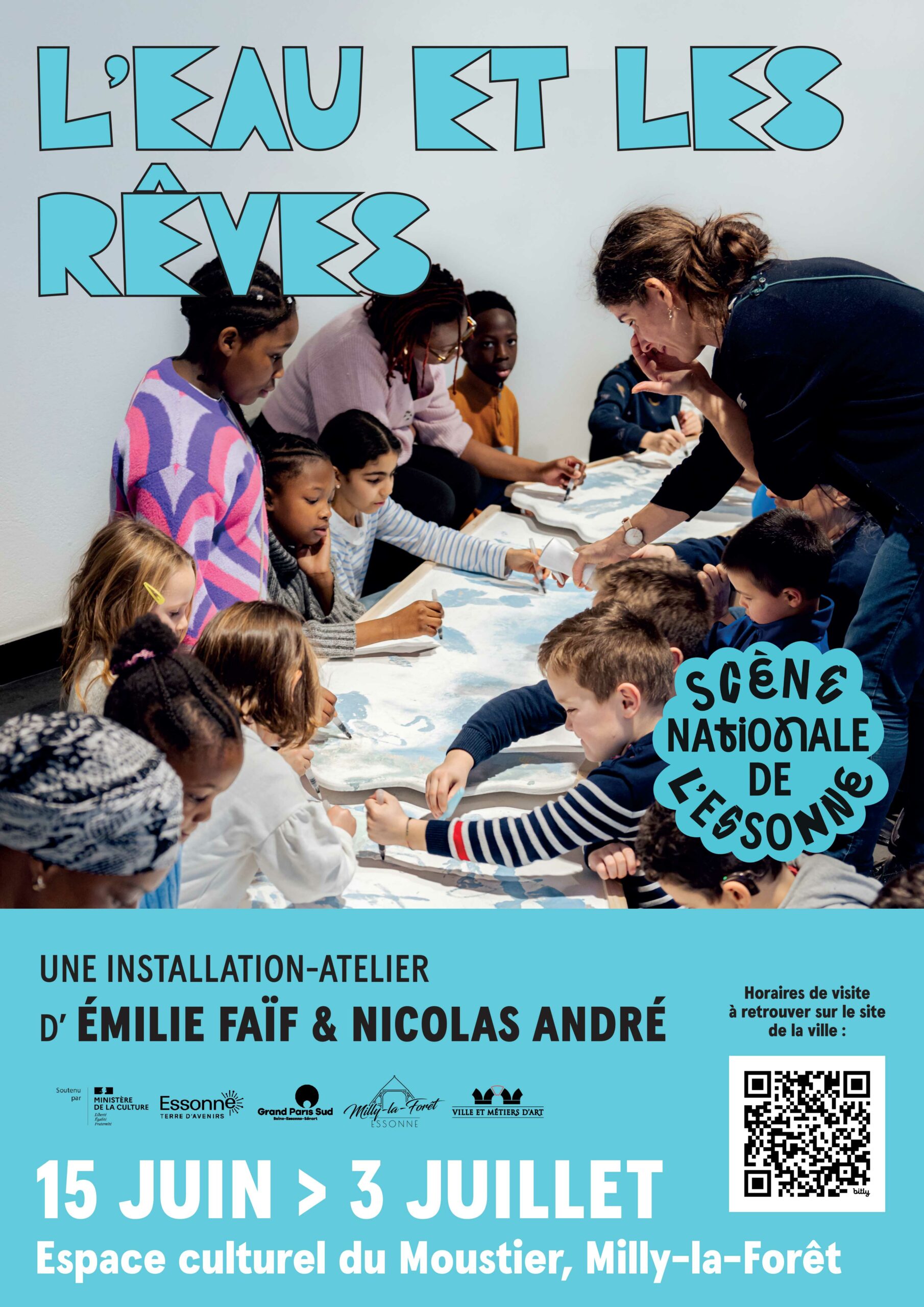 Lire la suite à propos de l’article 15/06 > 03/07/26 – Espace culturel du Moustier –  Exposition « l’eau et les rêves » de la Scène Nationale de l’Essonne