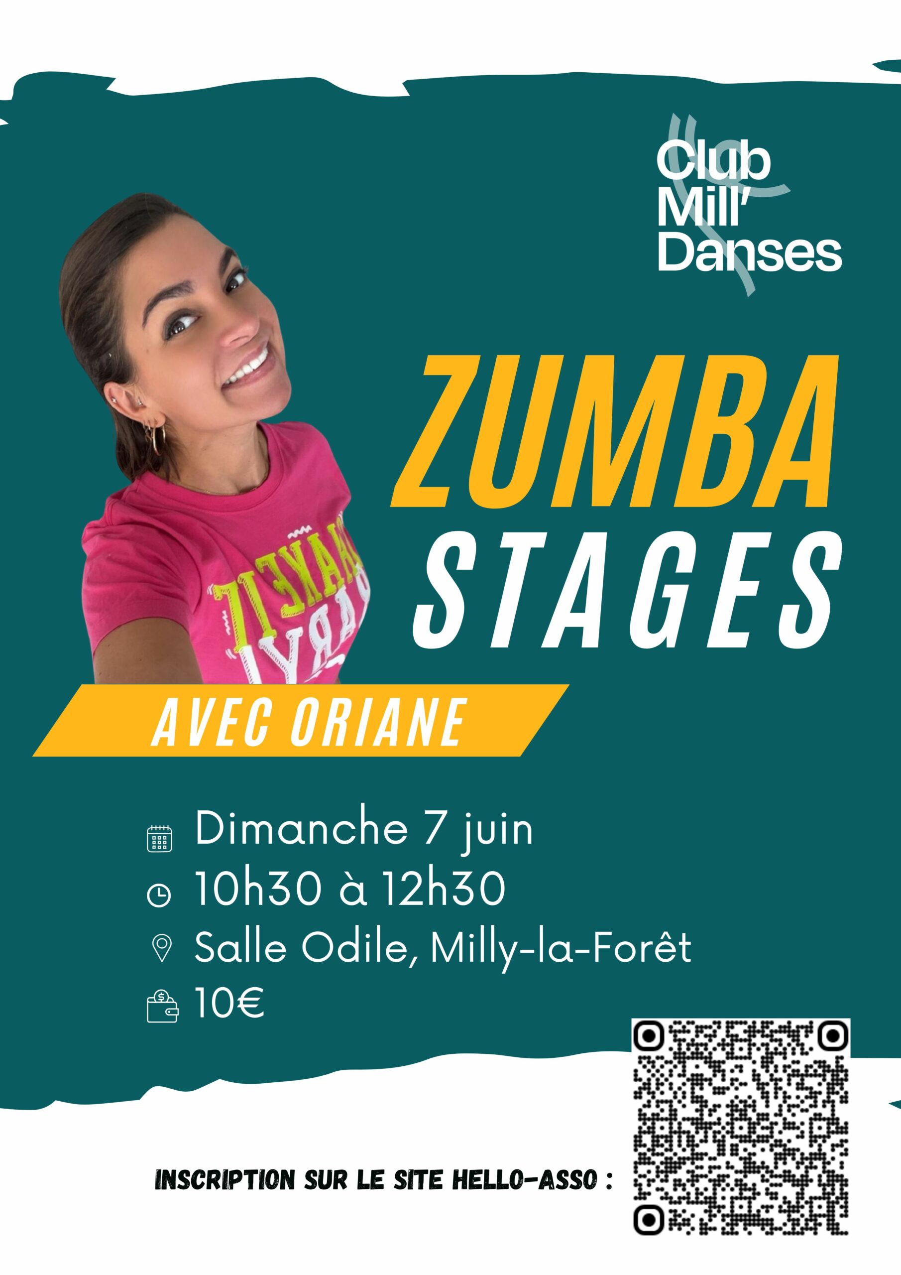 Lire la suite à propos de l’article 07/06/26 – Club Mill&rsquo;danses – Stage de Zumba