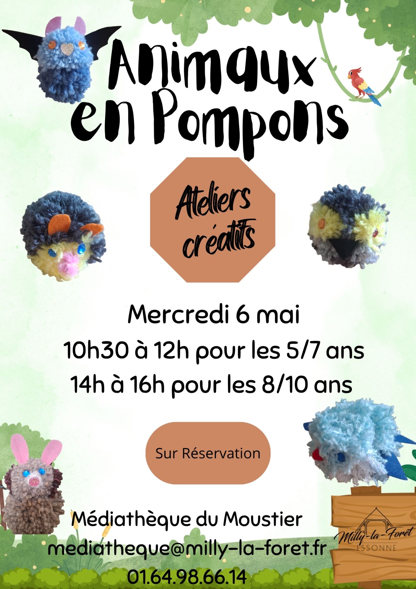 Lire la suite à propos de l’article 06/05/26 – Atelier créatif – Médiathèque