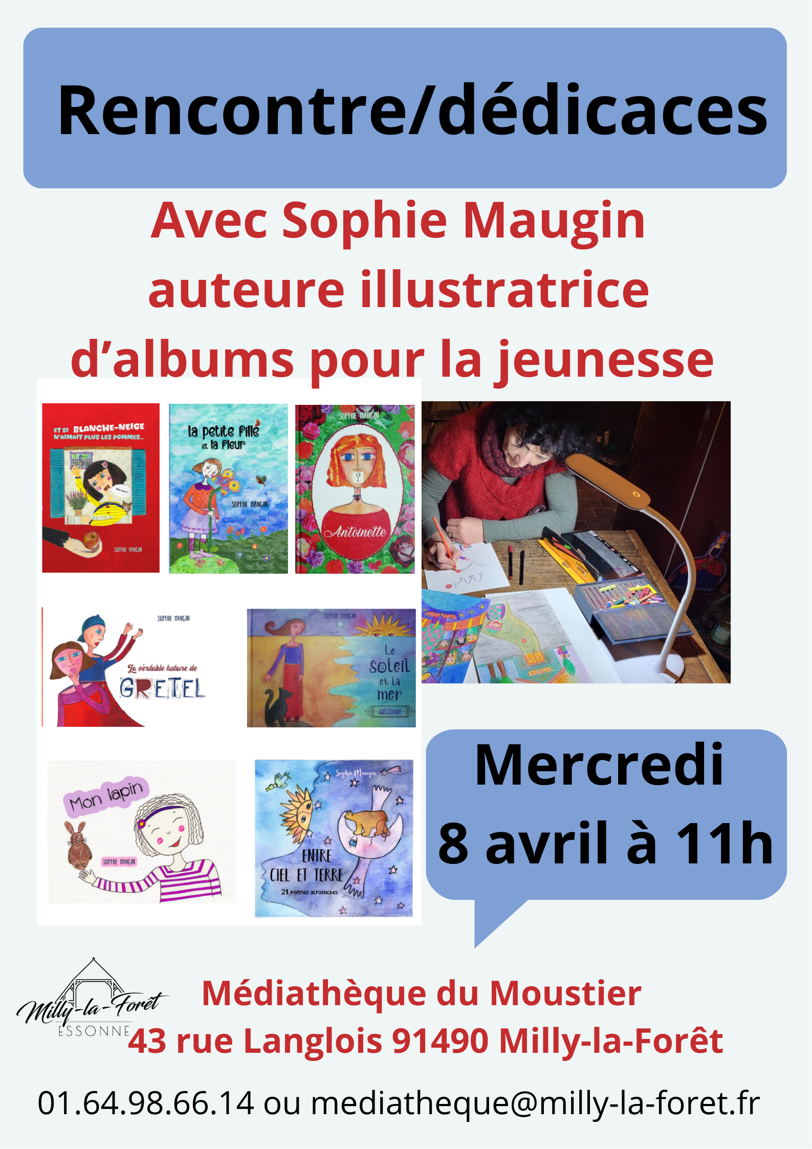 Lire la suite à propos de l’article 08/04/2026 – Rencontre dédicaces – Médiathèque