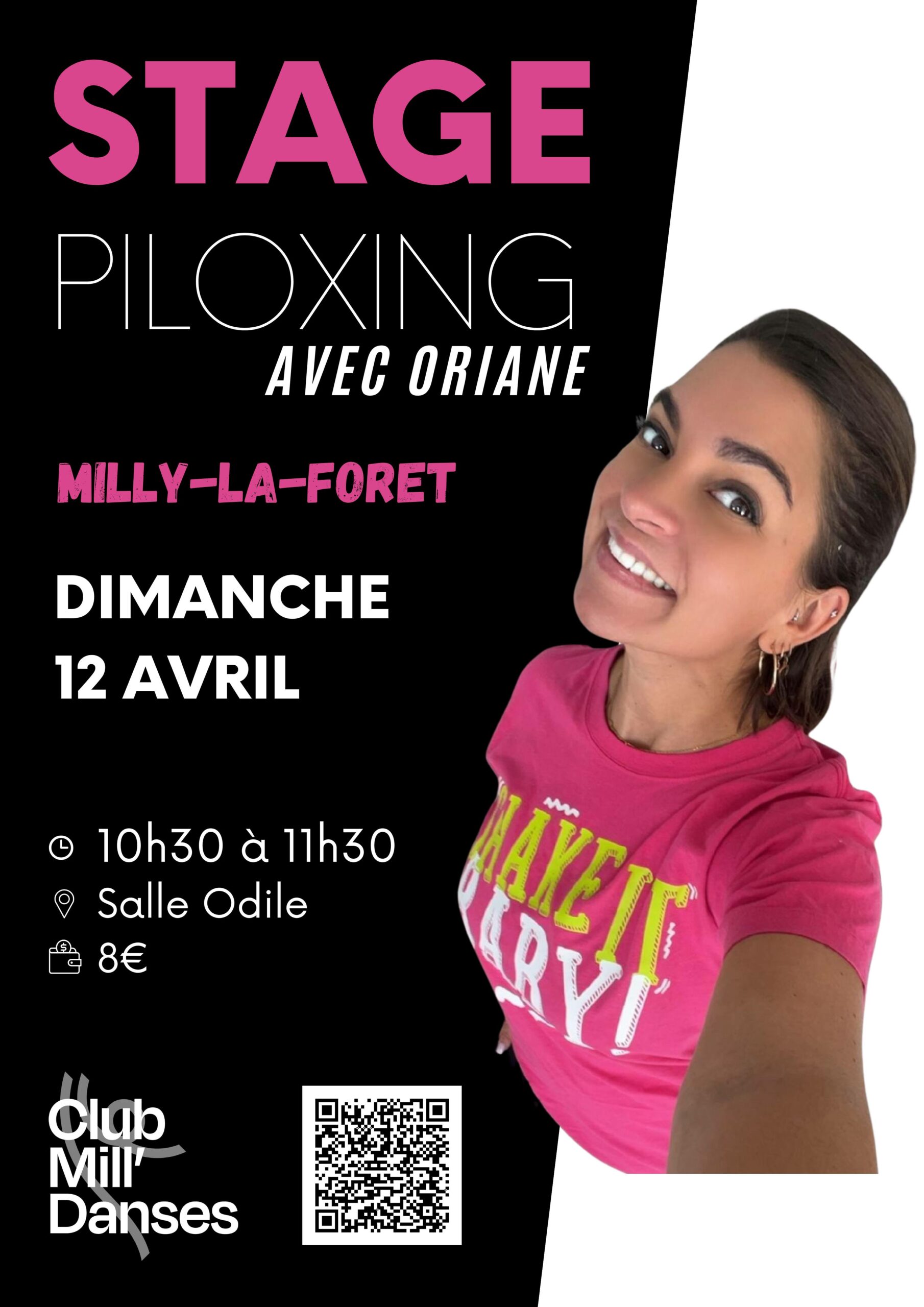 Lire la suite à propos de l’article 12/04/26 -Club Mill&rsquo;Danses – Stage Piloxing