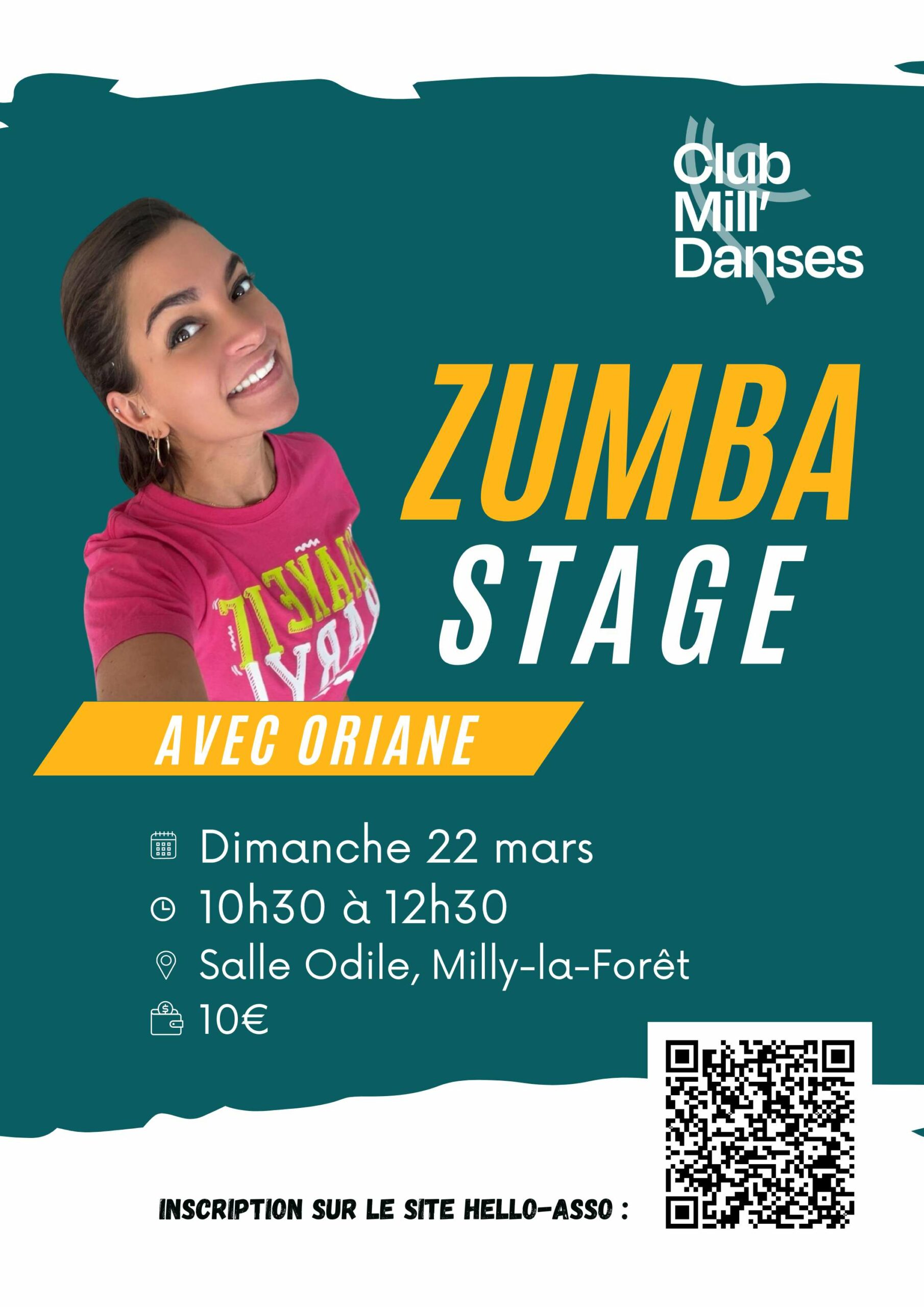 Lire la suite à propos de l’article 22/03/26 – Club Mill&rsquo;danses – Stage de Zumba