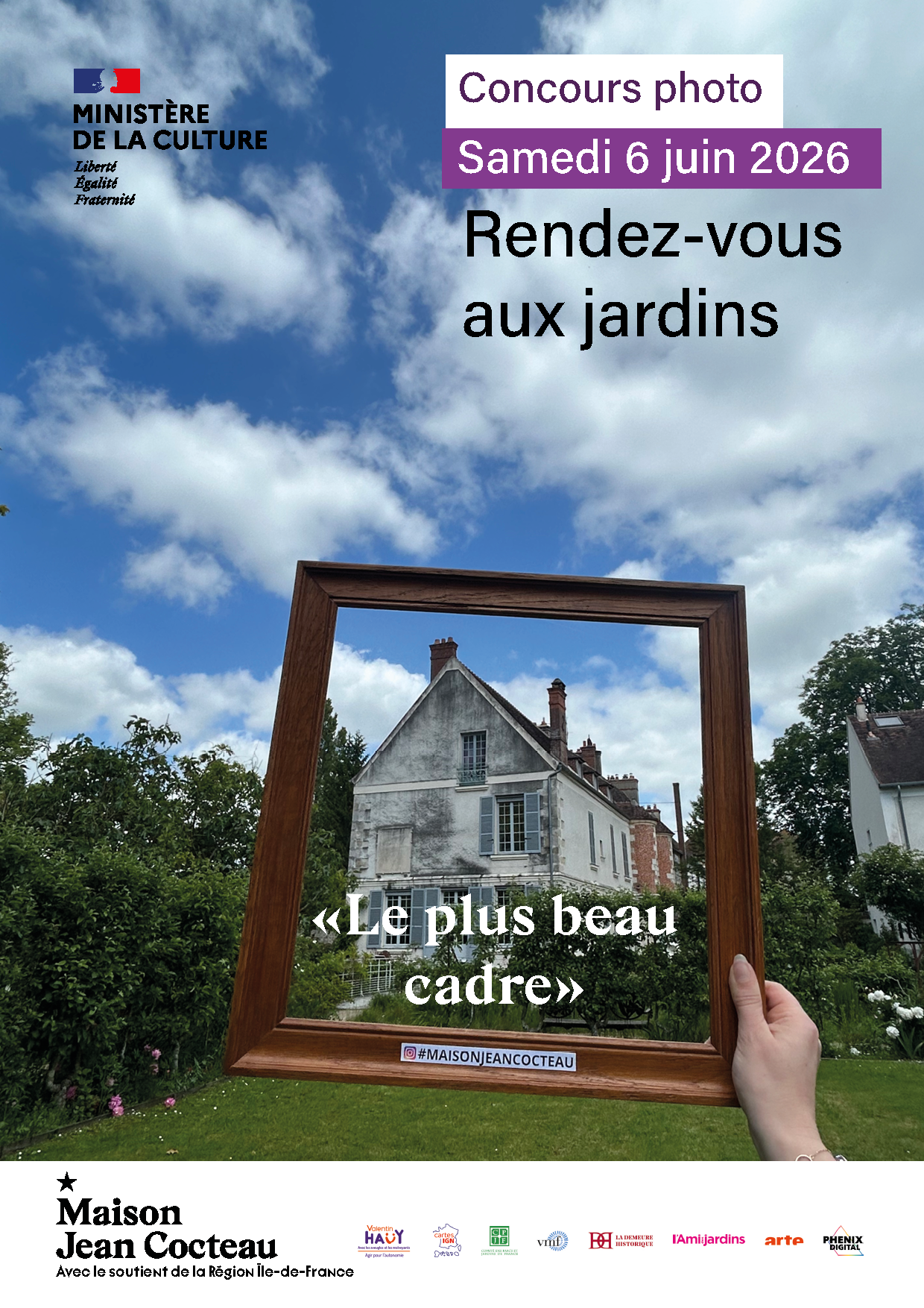Lire la suite à propos de l’article 06/06/26 – Maison Jean Cocteau – Concours photo “Le plus beau cadre”