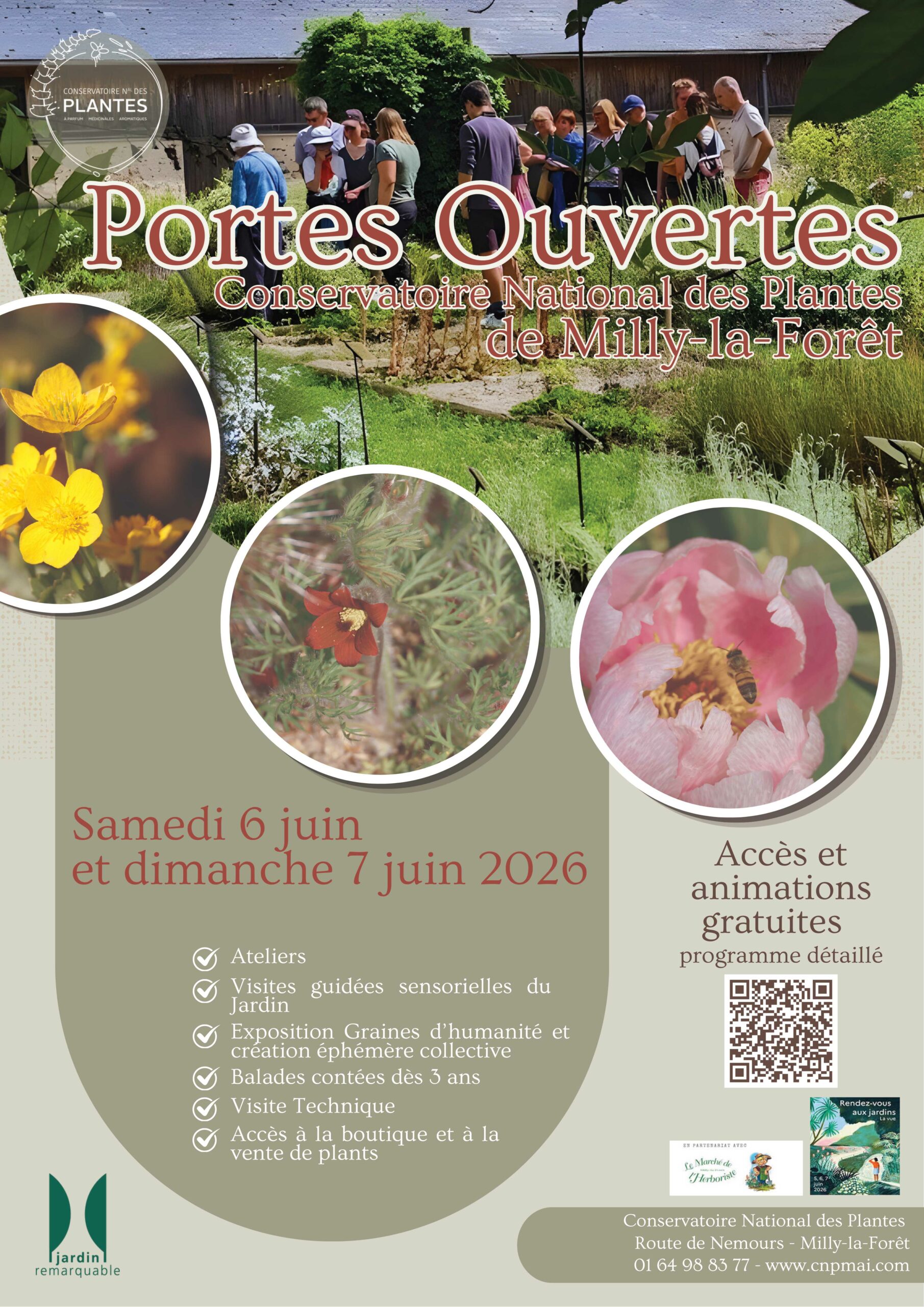 Lire la suite à propos de l’article 6 & 7 juin 26 – Portes ouvertes – Conservatoire national des plantes