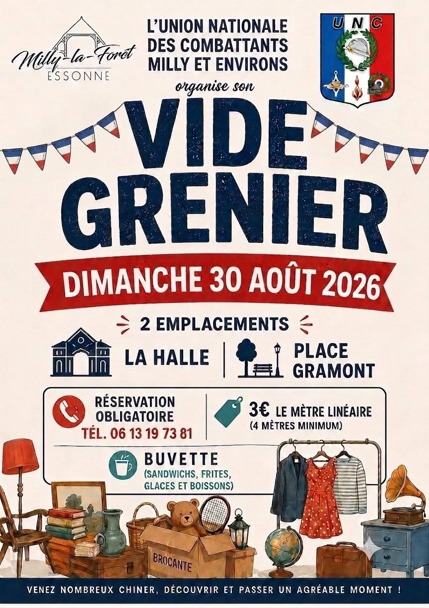 Lire la suite à propos de l’article 30/08/26 – Vide-Grenier