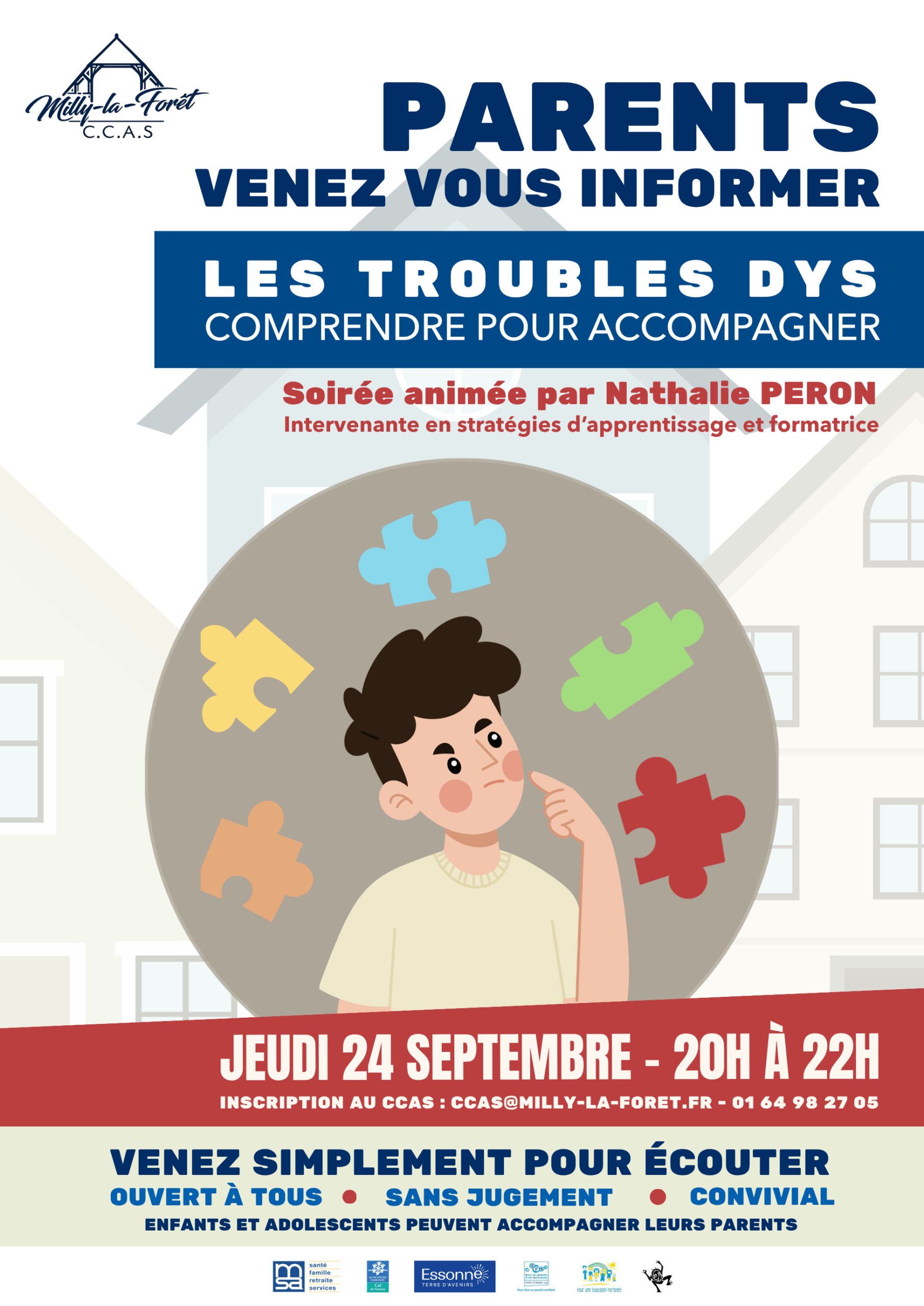Lire la suite à propos de l’article 24/09/26 – Soirée parentalité : Les troubles DYS