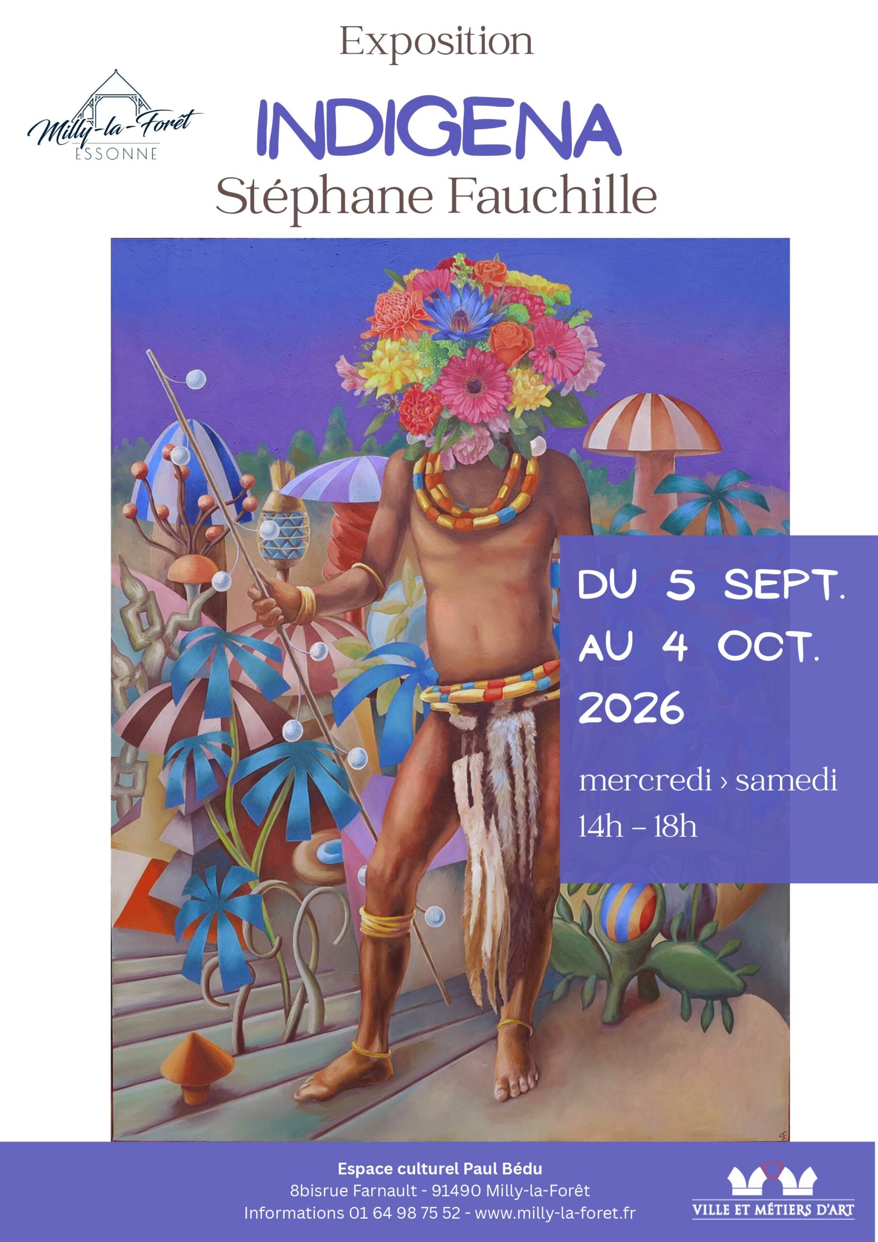 Lire la suite à propos de l’article 05/09/2026 – Inauguration – Exposition : Indigena – Espace Paul Bédu – 05/09 > 04/10/26