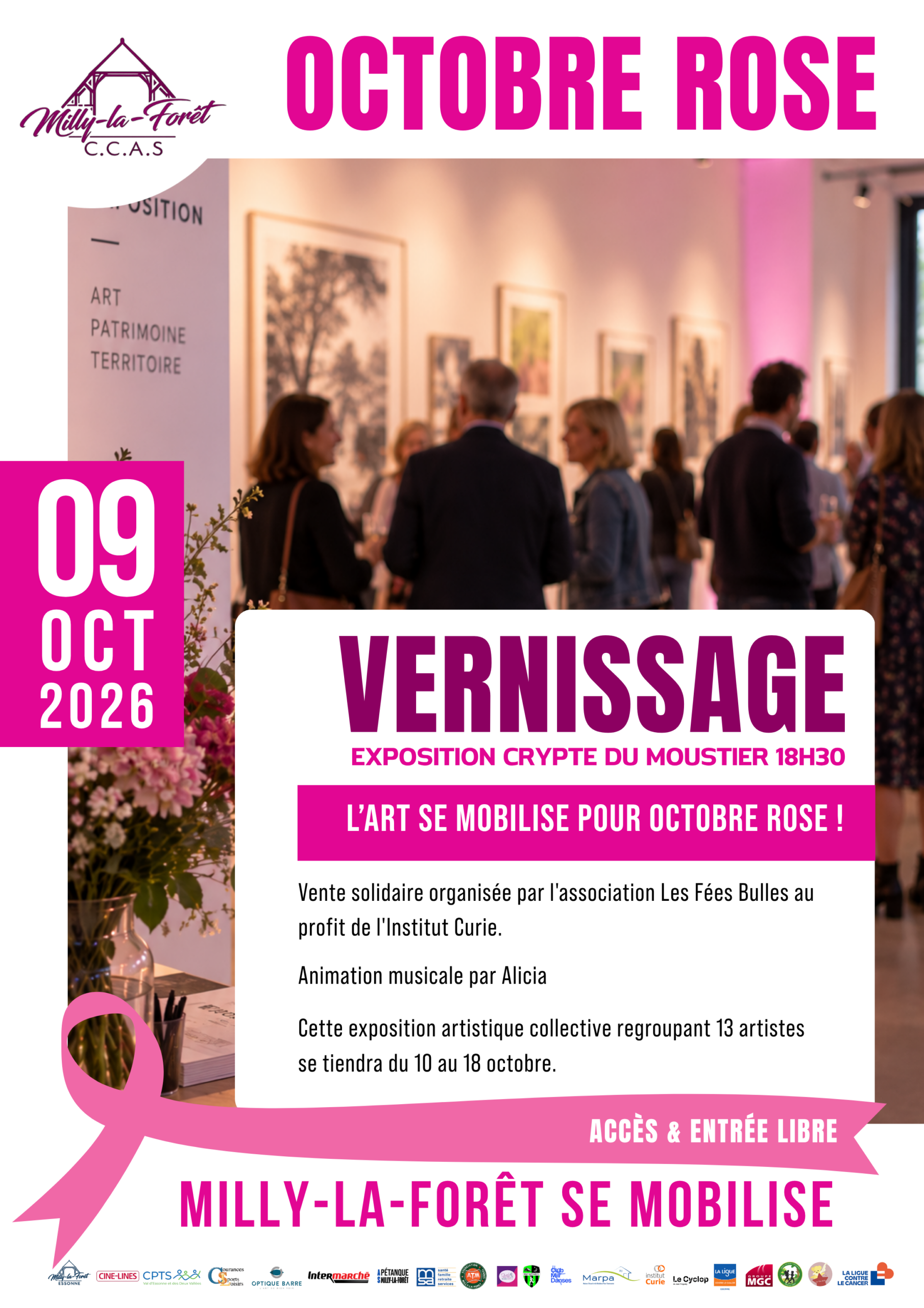 Lire la suite à propos de l’article 09/10/26 – OCTOBRE ROSE – VERNISSAGE EXPOSITION