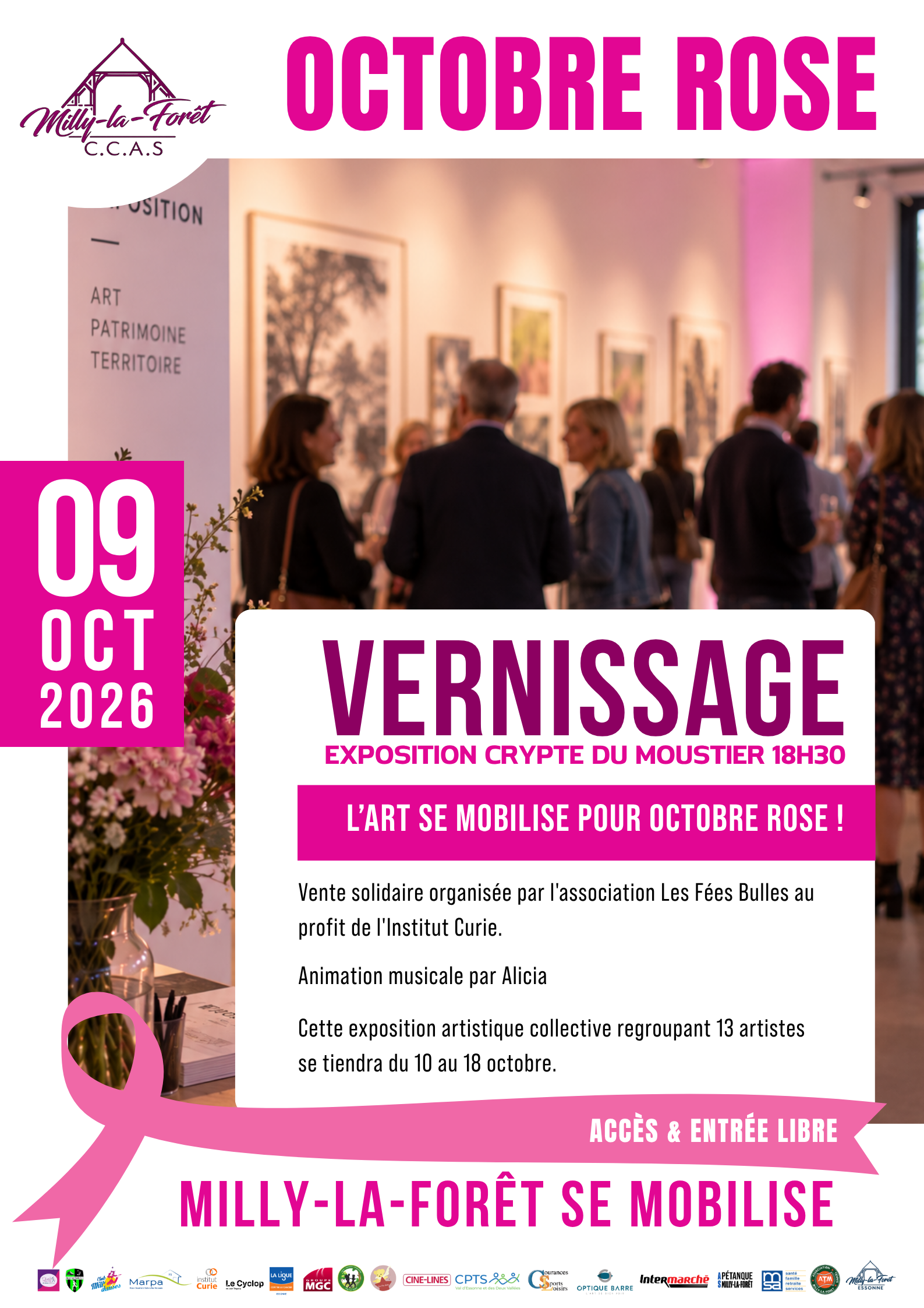 Lire la suite à propos de l’article 09/10/26 – OCTOBRE ROSE – VERNISSAGE