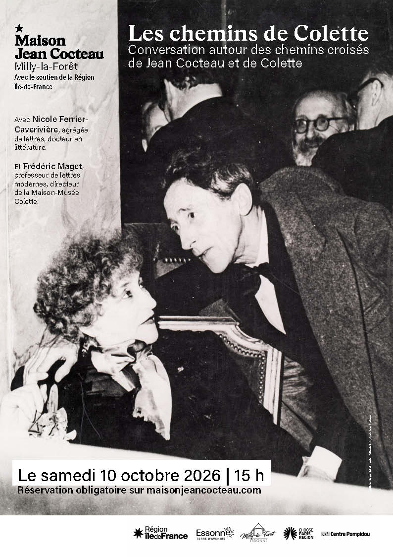 Lire la suite à propos de l’article 10/10/26 – Conversation &lsquo;Jean Cocteau & Colette&rsquo; – Maison Jean Cocteau