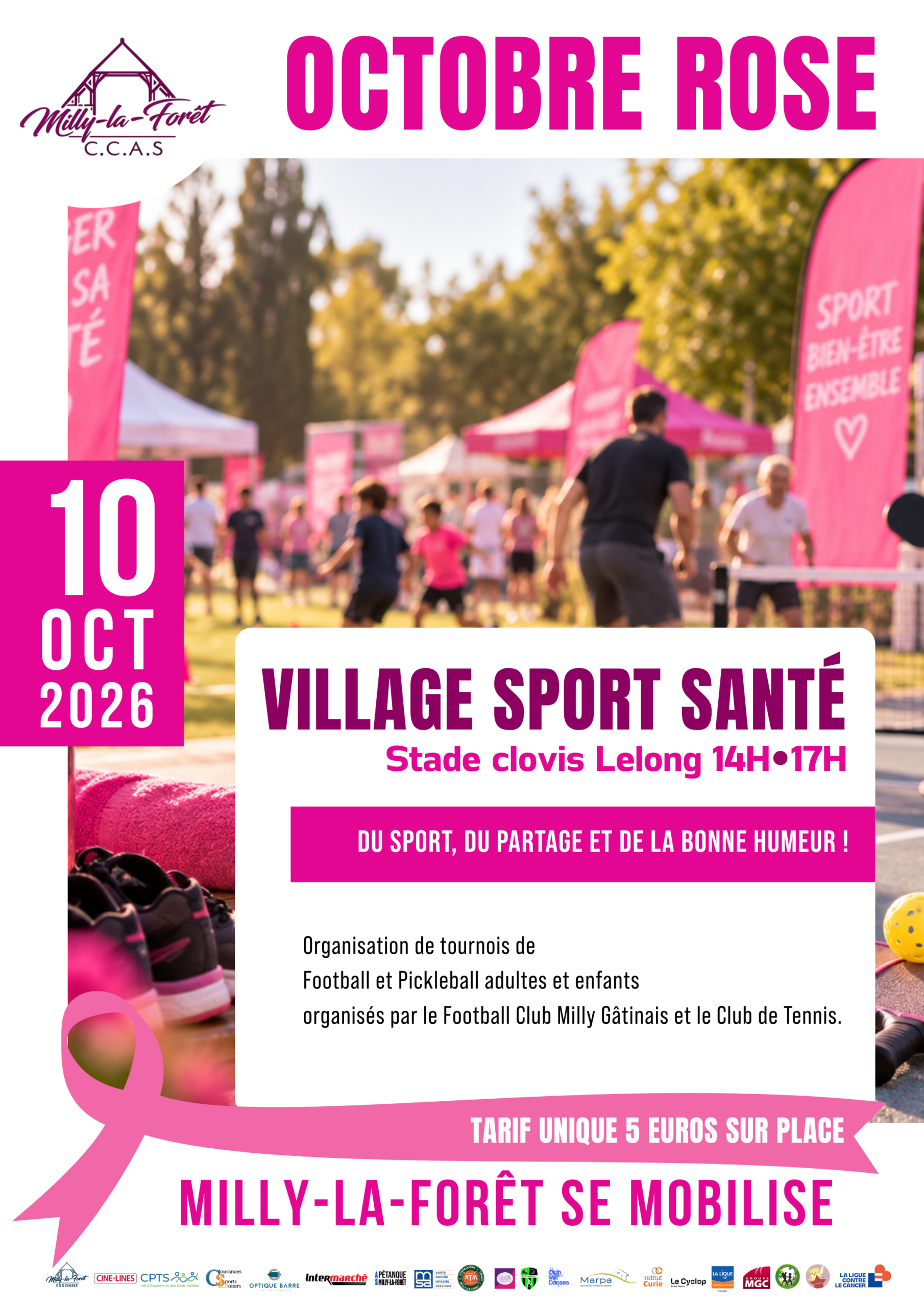 Lire la suite à propos de l’article 10/10/26 – OCTOBRE ROSE – VILLAGE SPORT SANTE