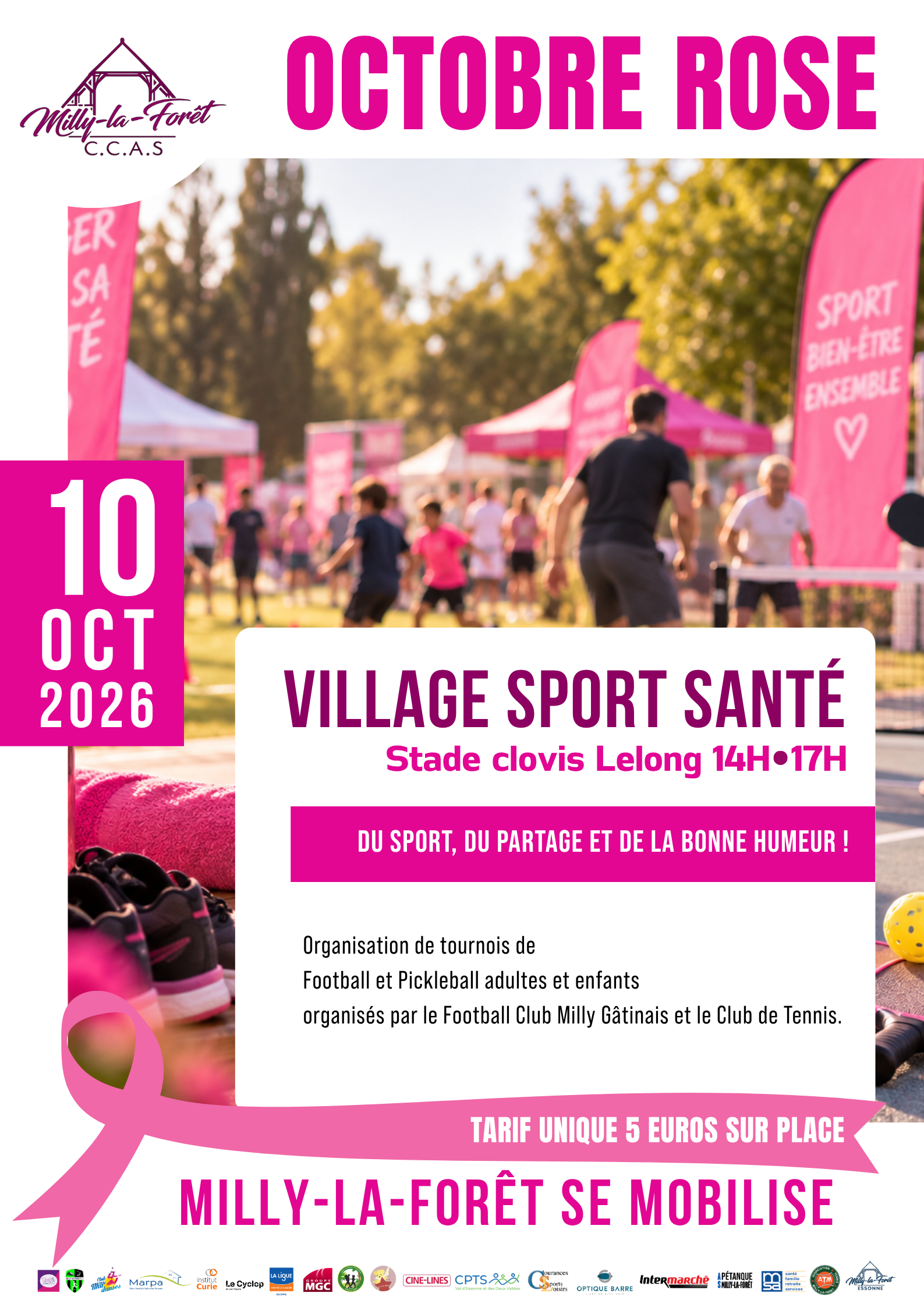Lire la suite à propos de l’article 10/10/26 – OCTOBRE ROSE – VILLAGE SPORT SANTE