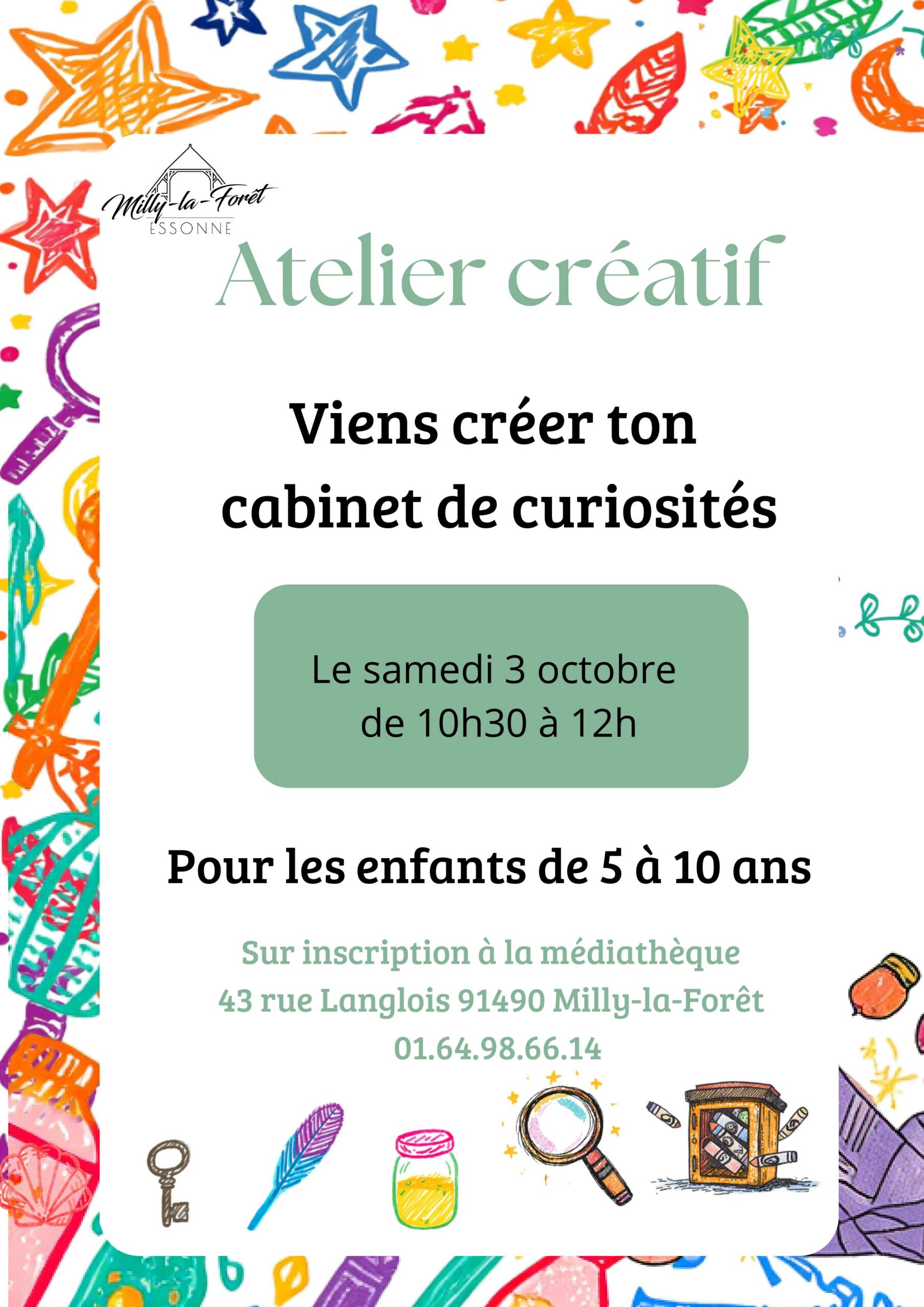 Lire la suite à propos de l’article 03/10/26 – Atelier créatif – Médiathèque