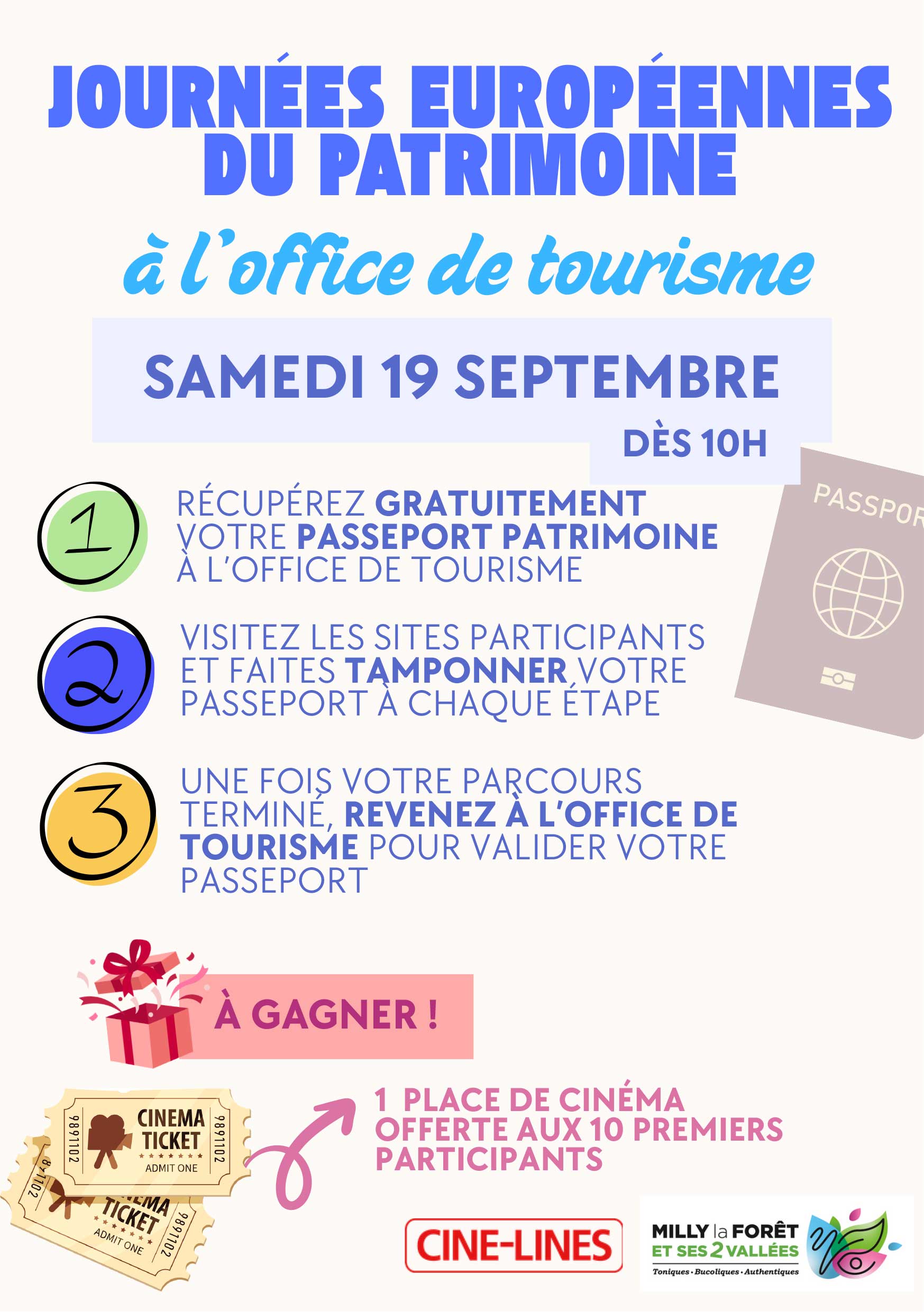 Lire la suite à propos de l’article 19/09/26 – Activités proposées par l&rsquo;Office du Tourisme