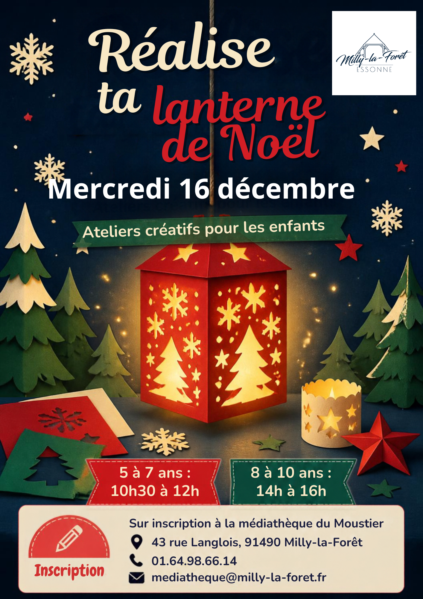 Lire la suite à propos de l’article 16/12/26 – Atelier lanternes – Médiathèque