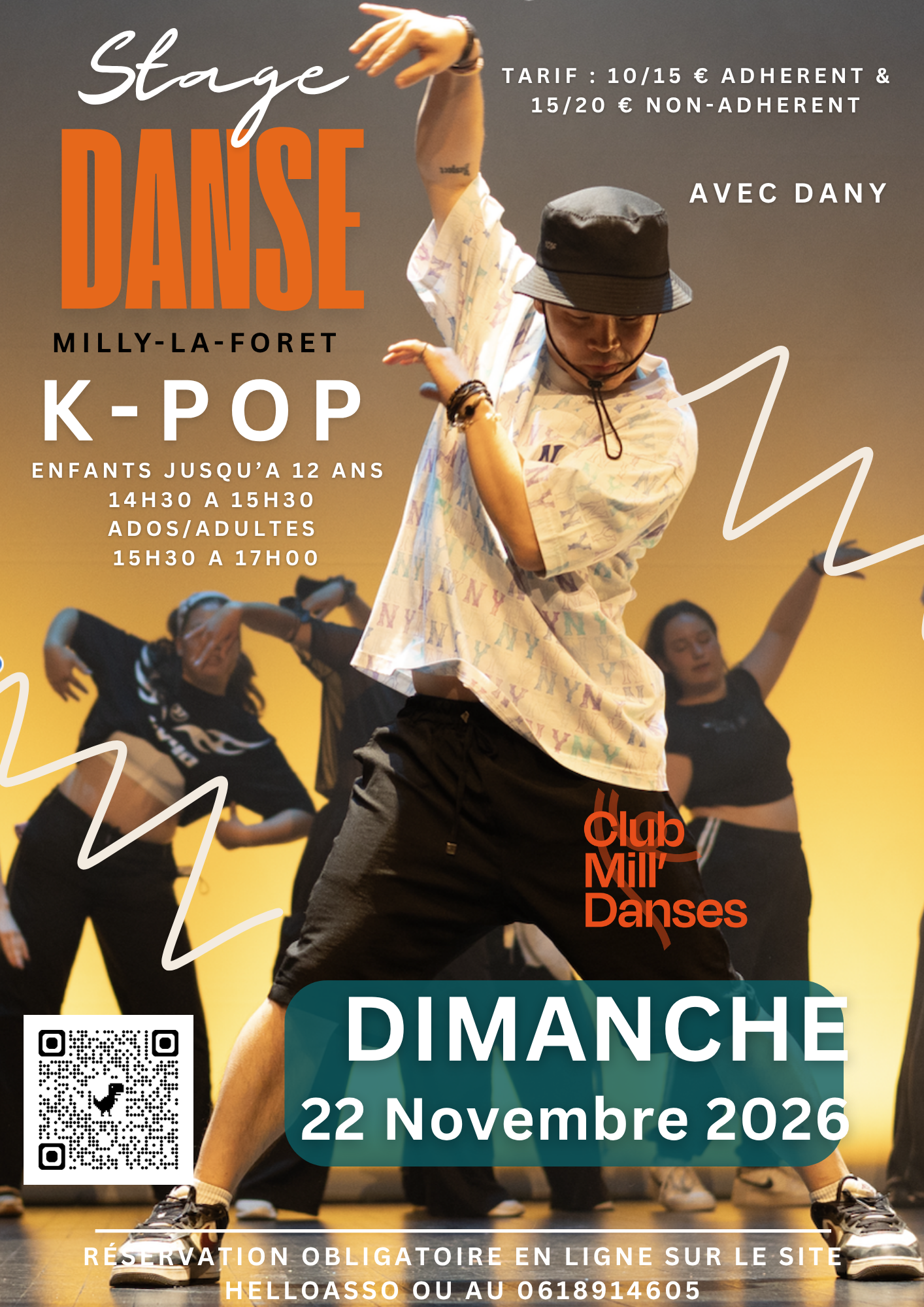Lire la suite à propos de l’article 22/11/26 – Stage de danse K-Pop – Club Mill’ Danses
