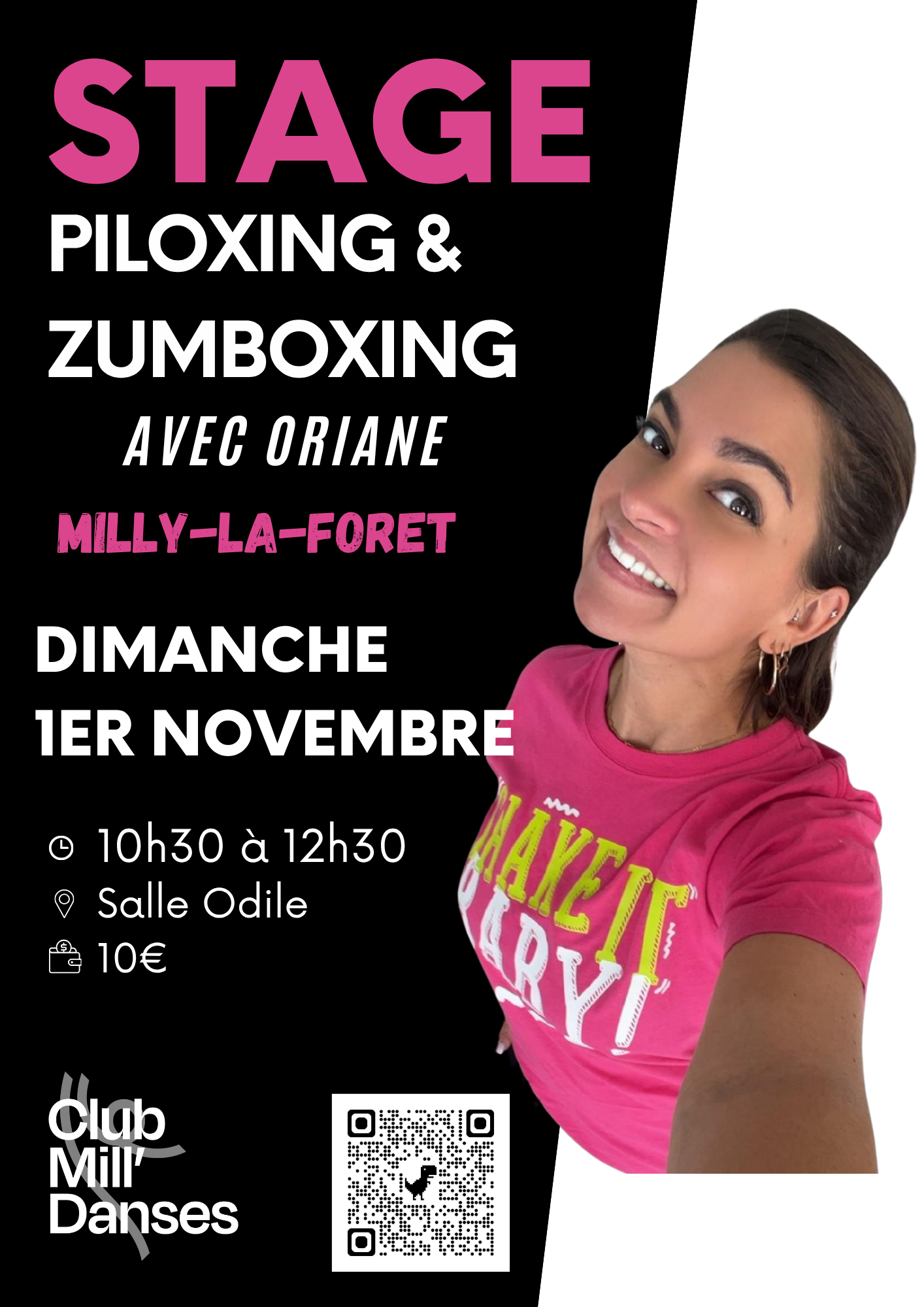 Lire la suite à propos de l’article 01/11/26 – Stage Piloxing & Zumboxing – Club Mill’ Danses